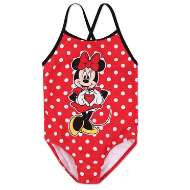 1-Piece Swimwear Disney Store Red Minnie Mouse Swimsuit Size XS 4 